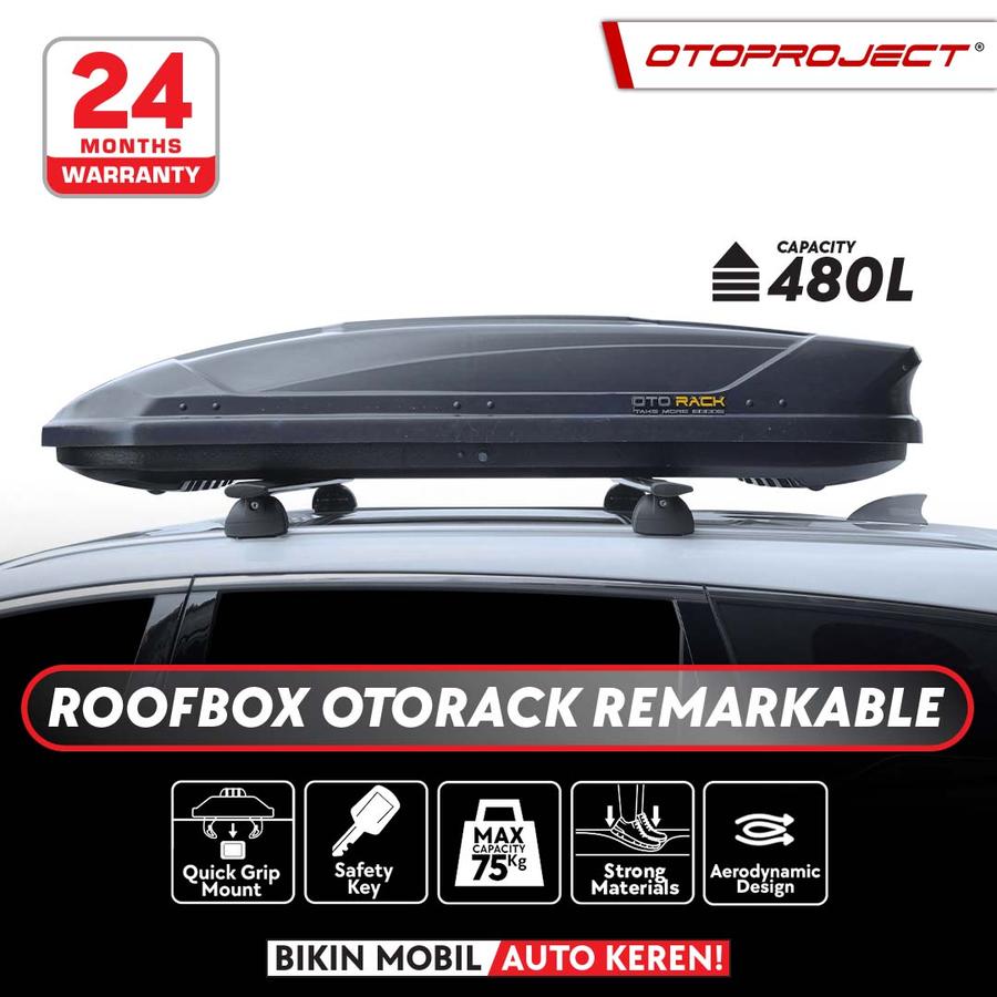 Roof Box Otorack Remarkable Glossy White  Uk 176 Cm X 82 Cm X 35 Cm Kapasitas 75 Kg Volume 480 L (9035)