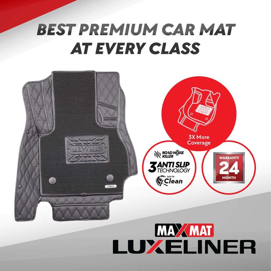 Maxmat 7D Luxeliner Byd Atto 3 2024 A/T Diamond Black + Tpe Coil + Cargo (2 Row)